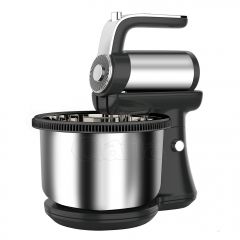 High quality household stand hand mixer with 4L S/S bowl comes with 400 watts of power and a 5-speed transmission