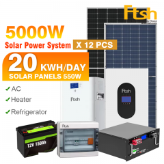 5kw off grid hybrid solar wind power system 5kw home solar power system kit complete solar panel system for houses