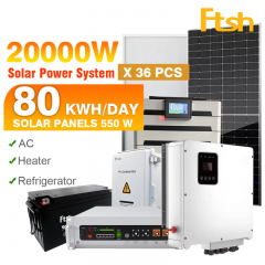 20kw 30kw 40kw 50kw 60kw 80kw 100kw Solar Energy Systems For Home