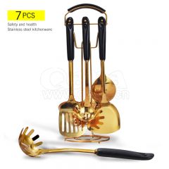 QANA Factory Wholesale OEM stainless steel kitchenware with ceramic handle soup ladle Kitchen Tools cooking Utensils supplier