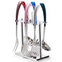 Promotion Discount Wholesale OEM High quality Customized 7-piece Spot Stainless Steel Hollow Handle Tableware Ses