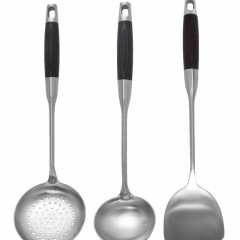 Kitchen utensils with wooden handles
