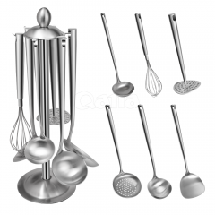 7 PCS  kitchenware (conduit) with stand