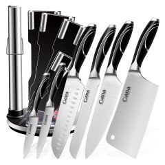 Free Sample QANA Factory Wholesale OEM Damascus Stainless Steel Kitchen Chef Butcher Knife With Gift Case Japanese Cleaver Knife