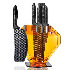 QANA Kitchen knife set with plastic handle