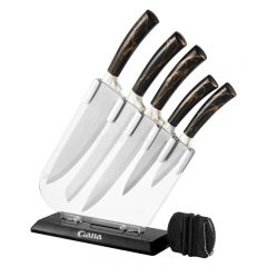 6pcs Hollow handle kitchen knife set combination stainless steel household set series