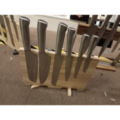 7PCS cutting board knife block set