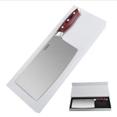 Stainless Steel sharp Professional Large Kitchen Knife with Solid Wood Handle Cut with Ergonomic Handle