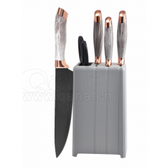 5-Piece Knife Set with Plastic Stand