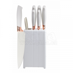5-Piece Knife Set with Plastic Stand