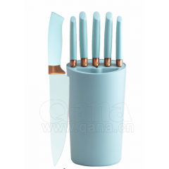 5-Piece Knife Set with Plastic Stand