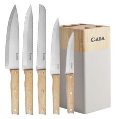 6pcs knife wood handle 3Cr13 Stainless Steel
