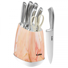 7-piece Three-layer steel frying pan