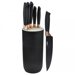 7-piece Three-layer steel frying pan