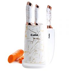 5-Piece Knife Set with Plastic Stand