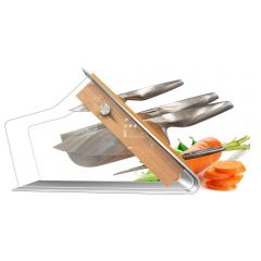Stainless steel sharp kitchen knife set for household use