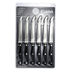 Stainless steel serrated steak knife for kitchen hotel bread fruit Western cuisine steak knife outdoor Western-style knife in stock