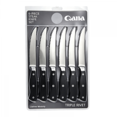 Stainless steel serrated steak knife for kitchen hotel bread fruit Western cuisine steak knife outdoor Western-style knife in stock