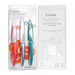 Multi-color handle fruit knife - suitable for home kitchen use for peeling and cutting fruits. Also portable for outdoor camping.