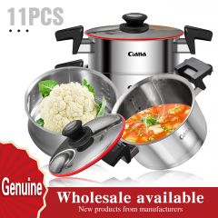 Qana OEM Micro Pressure Cookware Non stick Stainless Steel Multi-function Pot Micro Pressure Cooker