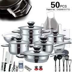 QANA Factory Wholesale OEM copper pot induction cookware Kitchen Tools cooking pots and grill pans Utensils non stick