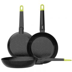 Aluminum frying pan plastic handle