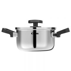 Straight pan with glass lid