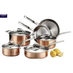 three-layer copper pot set 10 pcs