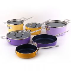 aluminum pot 10 pcs set