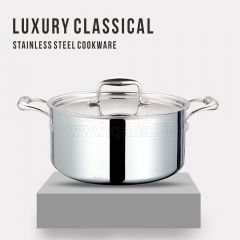3-layer steel cooking pot 20cm
