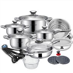 12-piece rolling rimmed pan glass cover with thermometer