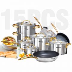 12-piece rolling rimmed pan glass cover with thermometer
