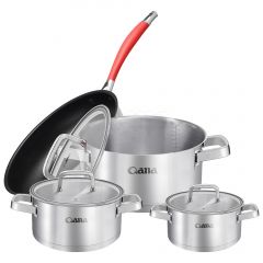 7 piece set of straight pan glass