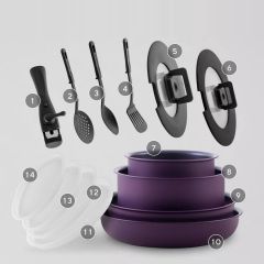 Easykeep-14d set of 14 items with removable handle