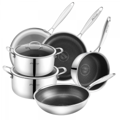 Three-layer steel sleeve pot