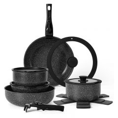 15Pcs Aluminum Non-Stick Cookware Set