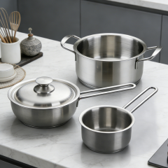 6PCS set of pots with steel lids