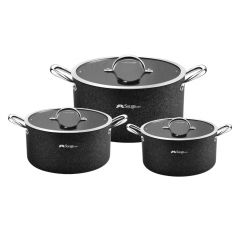6-piece aluminum cookware set