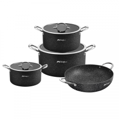 7-piece aluminum cookware set