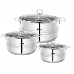 6-piece large soup pot 201