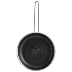 Three-layer steel frying pa