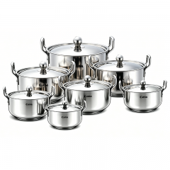 14-piece aluminum cookware set