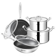 Three-layer steel 8-piece set