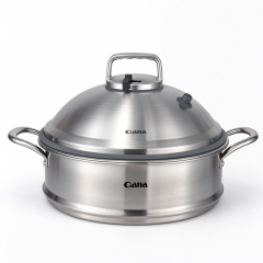 Stainless steel saucepan - suitable for deep use in household cooking, steaming, stewing. Also suitable for gas and electromagnetic stove. Special for making porridge and stock.