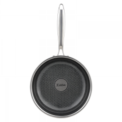 Stainless steel frying pan, non-stick flat-bottom pan for home use, non-stick pan for pancakes, electromagnetic stove flat-bottom frying pan