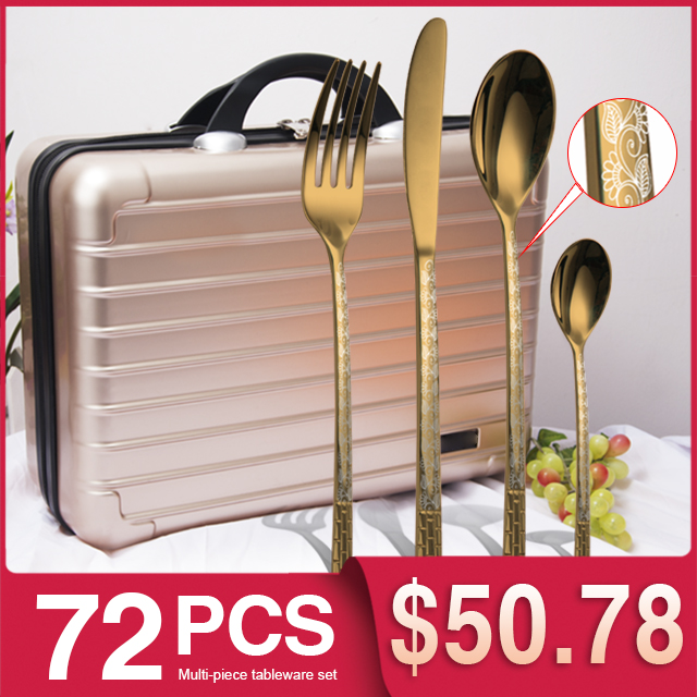 72 pieces of Champagne + Laser + Suitcase Champagne laser