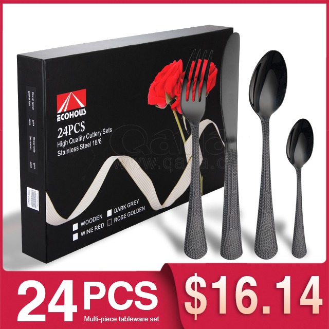 24 pieces of Black + Gift box black