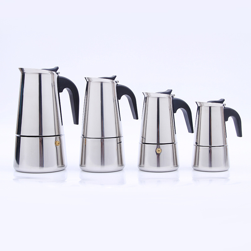 Stainless steel Italian Mocha pot Coffee pot Hot European espresso French coffee pot in stock