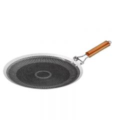 Stainless Steel for Camping Barbecue BBQ Non Stick Griddles &amp; Grill Pans 34cm