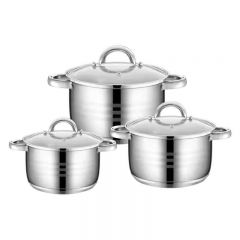 6Pcs Stainless Steel Cookware Set for Cooking Set